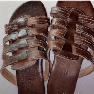 New Bed Stu leather sandals size 7 (would fit 8)
